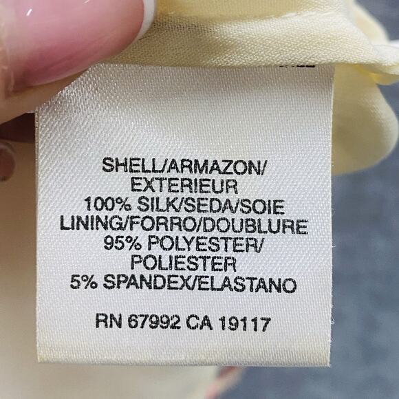 Vintage Y2k Sigrid Olsen Top Silk M Floral Hand Crochet Knit Lace Cottagecore - Picture 3 of 5